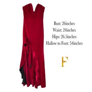 Ruby Velvet Gown. Size Small.